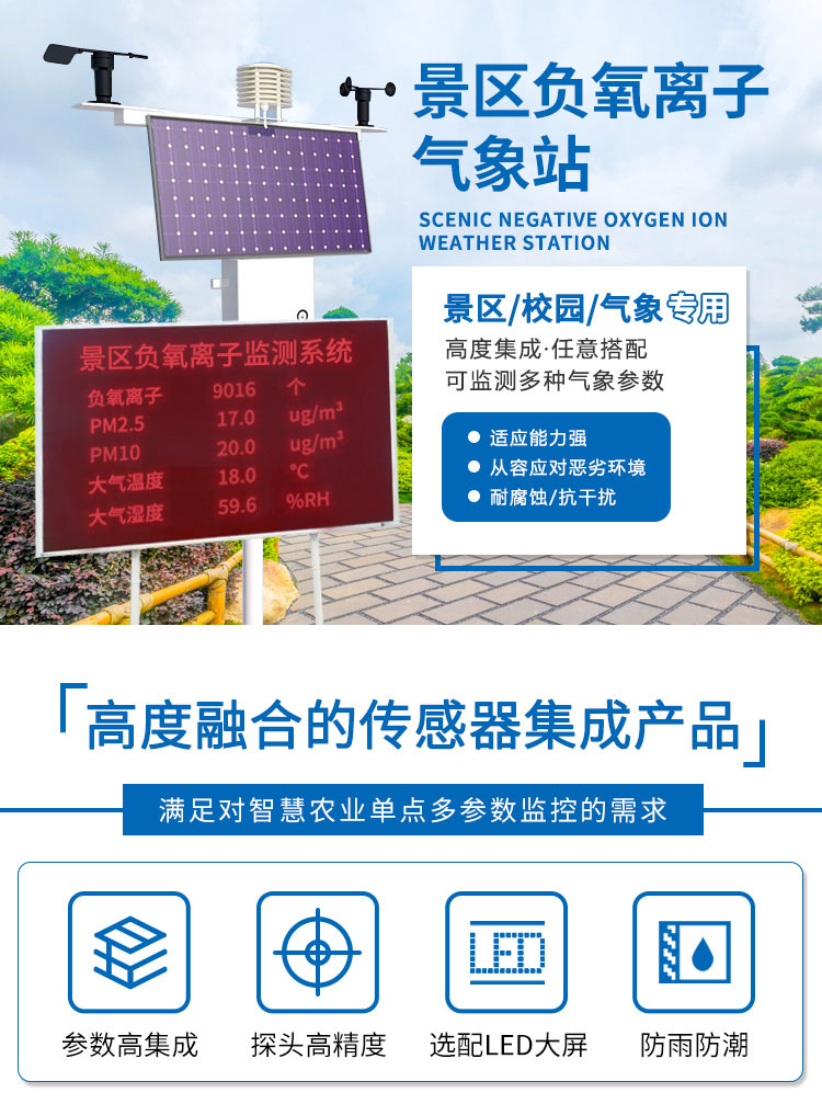 景区负氧离子气象站